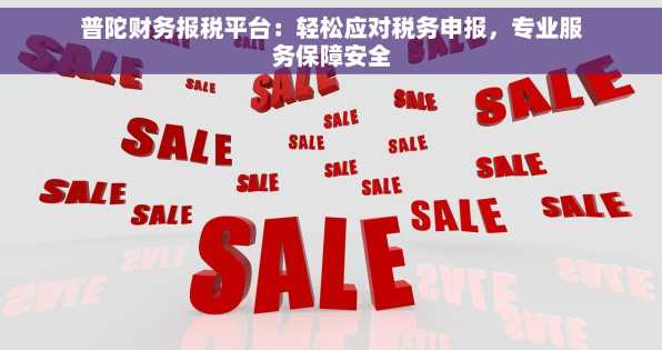 普陀财务报税平台：轻松应对税务申报，专业服务保障安全