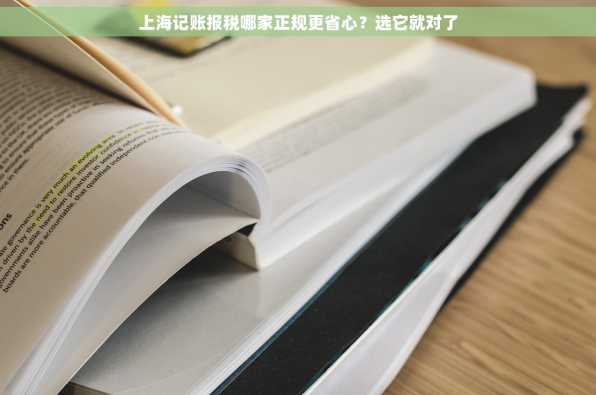 上海记账报税哪家正规更省心？选它就对了