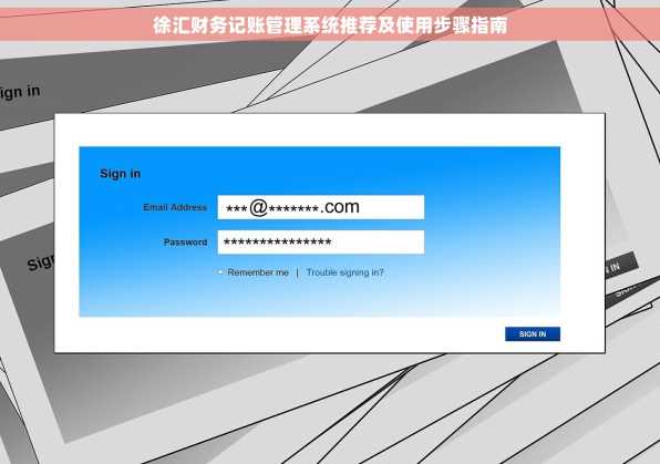 徐汇财务记账管理系统推荐及使用步骤指南