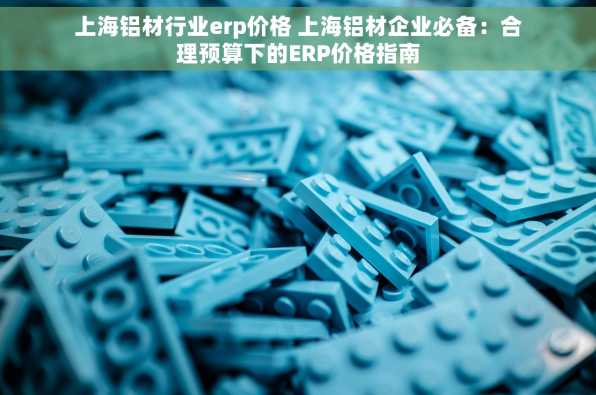 上海铝材行业erp价格 上海铝材企业必备：合理预算下的ERP价格指南
