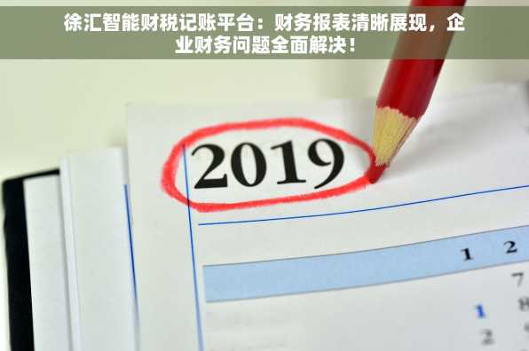 徐汇智能财税记账平台：财务报表清晰展现，企业财务问题全面解决！