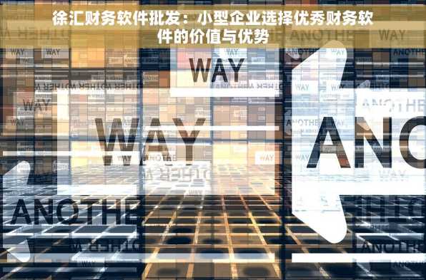 徐汇财务软件批发：小型企业选择优秀财务软件的价值与优势