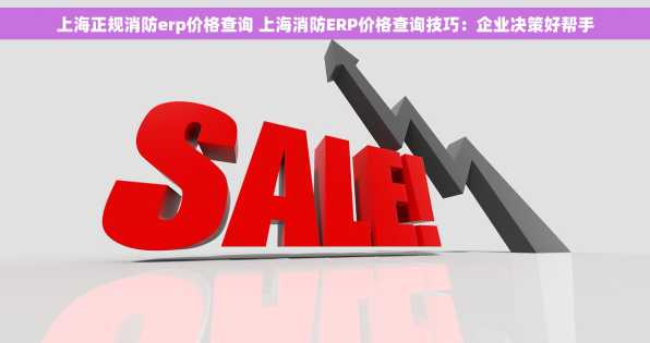 上海正规消防erp价格查询 上海消防ERP价格查询技巧：企业决策好帮手