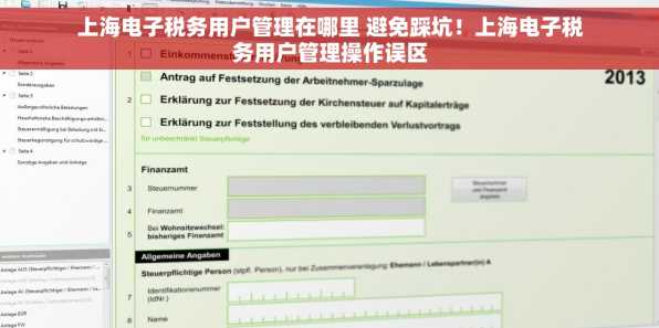 上海电子税务用户管理在哪里 避免踩坑！上海电子税务用户管理操作误区