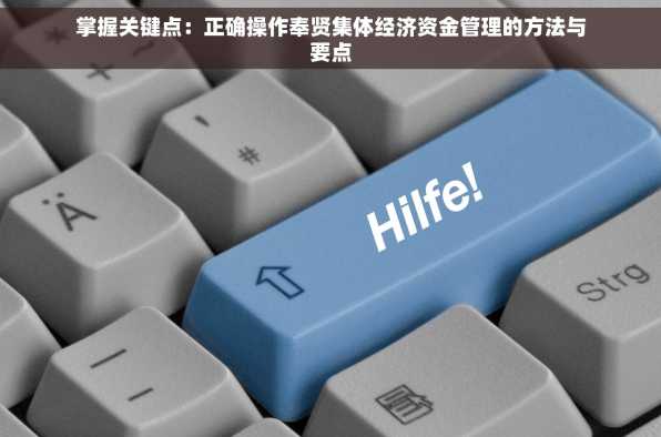 掌握关键点：正确操作奉贤集体经济资金管理的方法与要点