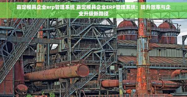 嘉定模具企业erp管理系统 嘉定模具企业ERP管理系统：提升效率与企业升级新路径