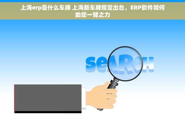 上海erp是什么车牌 上海新车牌规定出台，ERP软件如何助您一臂之力