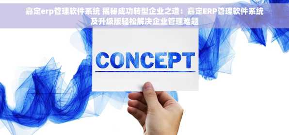 嘉定erp管理软件系统 揭秘成功转型企业之道：嘉定ERP管理软件系统及升级版轻松解决企业管理难题