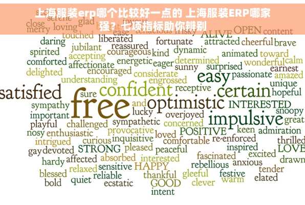 上海服装erp哪个比较好一点的 上海服装ERP哪家强？七项指标助你辨别