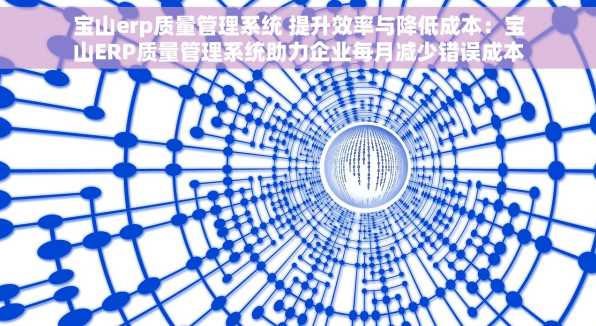 宝山erp质量管理系统 提升效率与降低成本：宝山ERP质量管理系统助力企业每月减少错误成本%，轻松实现数字化转型