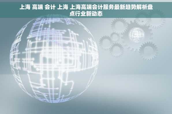 上海 高端 会计 上海 上海高端会计服务最新趋势解析盘点行业新动态