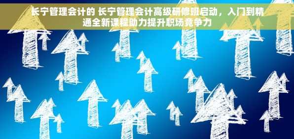 长宁管理会计的 长宁管理会计高级研修班启动，入门到精通全新课程助力提升职场竞争力