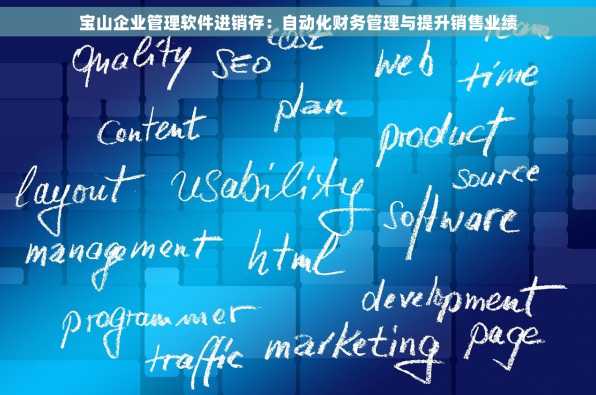 宝山企业管理软件进销存：自动化财务管理与提升销售业绩