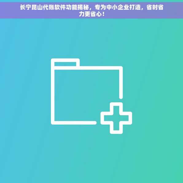 长宁昆山代账软件功能揭秘，专为中小企业打造，省时省力更省心！