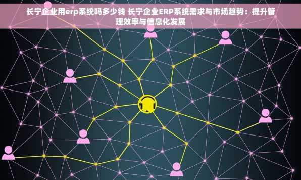 长宁企业用erp系统吗多少钱 长宁企业ERP系统需求与市场趋势：提升管理效率与信息化发展