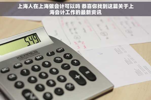 上海人在上海做会计可以吗 恭喜你找到这篇关于上海会计工作的最新资讯