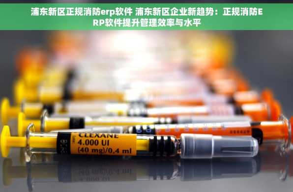 浦东新区正规消防erp软件 浦东新区企业新趋势：正规消防ERP软件提升管理效率与水平