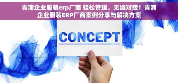 青浦企业服装erp厂商 轻松管理，无缝对接！青浦企业服装ERP厂商案例分享与解决方案