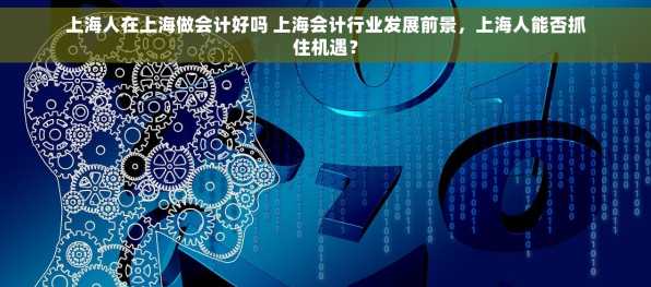 上海人在上海做会计好吗 上海会计行业发展前景，上海人能否抓住机遇？