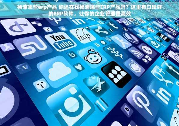 杨浦哪些erp产品 你还在找杨浦哪些ERP产品吗？这里有口碑好的ERP软件，让你的企业管理更高效