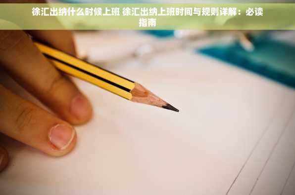 徐汇出纳什么时候上班 徐汇出纳上班时间与规则详解：必读指南