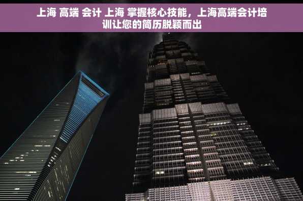 上海 高端 会计 上海 掌握核心技能，上海高端会计培训让您的简历脱颖而出