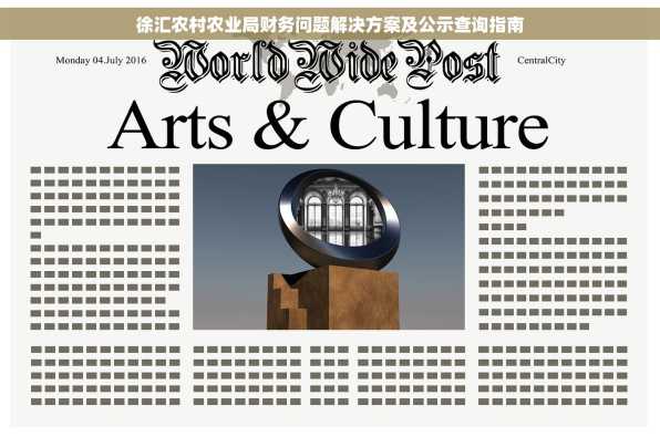 徐汇农村农业局财务问题解决方案及公示查询指南