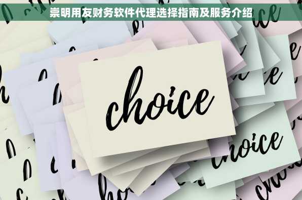 崇明用友财务软件代理选择指南及服务介绍