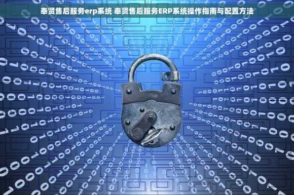 奉贤售后服务erp系统 奉贤售后服务ERP系统操作指南与配置方法