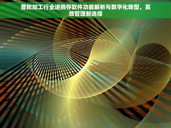 普陀加工行业进销存软件功能解析与数字化转型，高效管理新选择