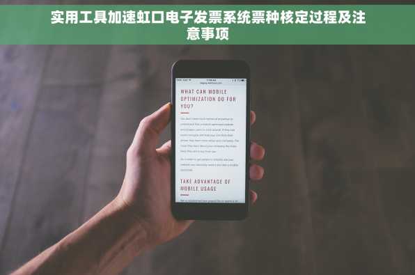 实用工具加速虹口电子发票系统票种核定过程及注意事项