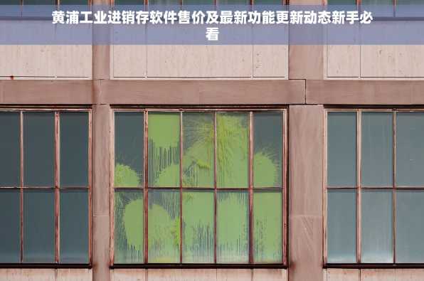 黄浦工业进销存软件售价及最新功能更新动态新手必看