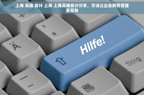 上海 高端 会计 上海 上海高端会计分享，方法让企业财务管理更高效