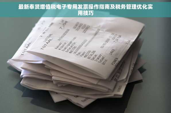 最新奉贤增值税电子专用发票操作指南及税务管理优化实用技巧