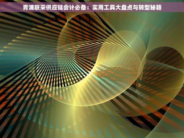 青浦联采供应链会计必备：实用工具大盘点与转型秘籍