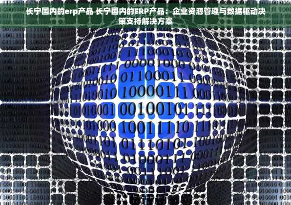 长宁国内的erp产品 长宁国内的ERP产品：企业资源管理与数据驱动决策支持解决方案