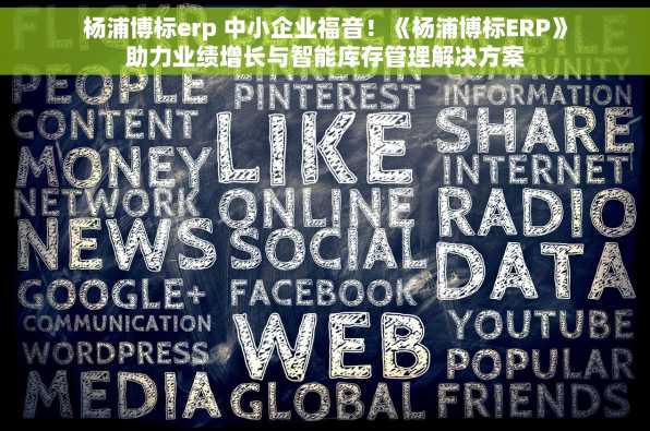 杨浦博标erp 中小企业福音！《杨浦博标ERP》助力业绩增长与智能库存管理解决方案
