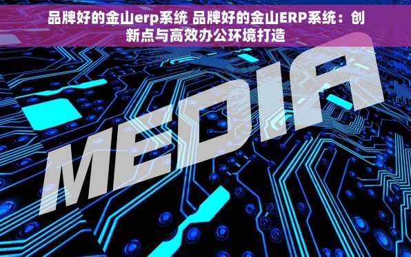 品牌好的金山erp系统 品牌好的金山ERP系统：创新点与高效办公环境打造