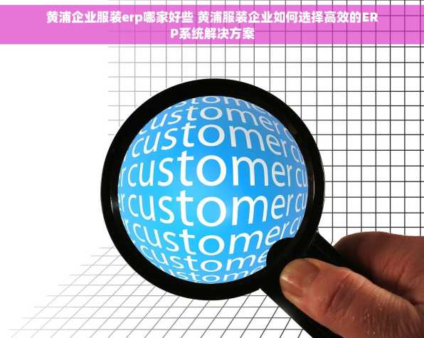 黄浦企业服装erp哪家好些 黄浦服装企业如何选择高效的ERP系统解决方案