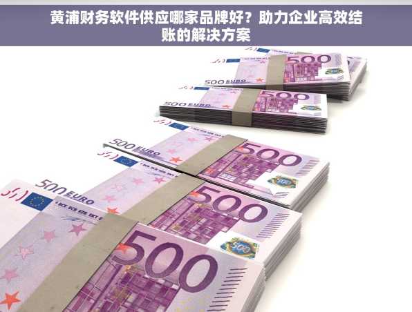 黄浦财务软件供应哪家品牌好？助力企业高效结账的解决方案
