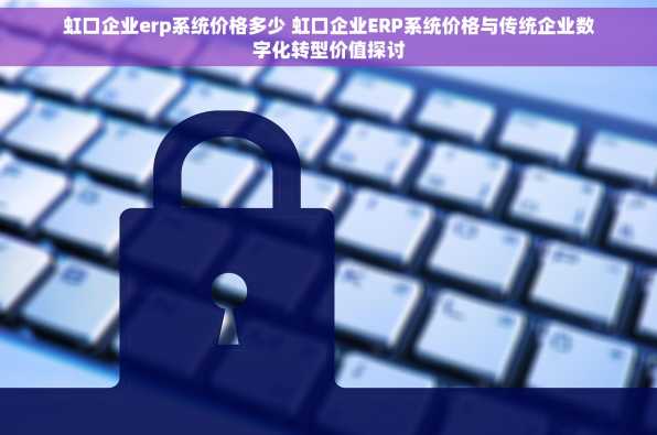 虹口企业erp系统价格多少 虹口企业ERP系统价格与传统企业数字化转型价值探讨