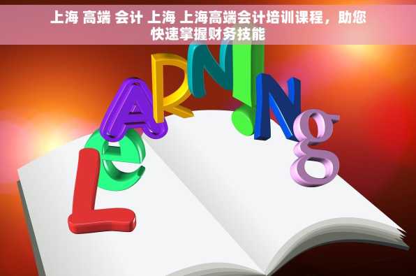 上海 高端 会计 上海 上海高端会计培训课程，助您快速掌握财务技能