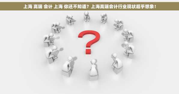 上海 高端 会计 上海 你还不知道？上海高端会计行业现状超乎想象！