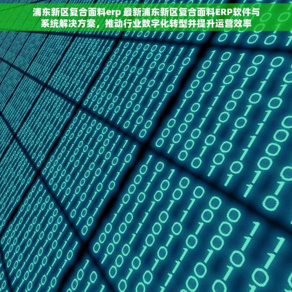 浦东新区复合面料erp 最新浦东新区复合面料ERP软件与系统解决方案，推动行业数字化转型并提升运营效率