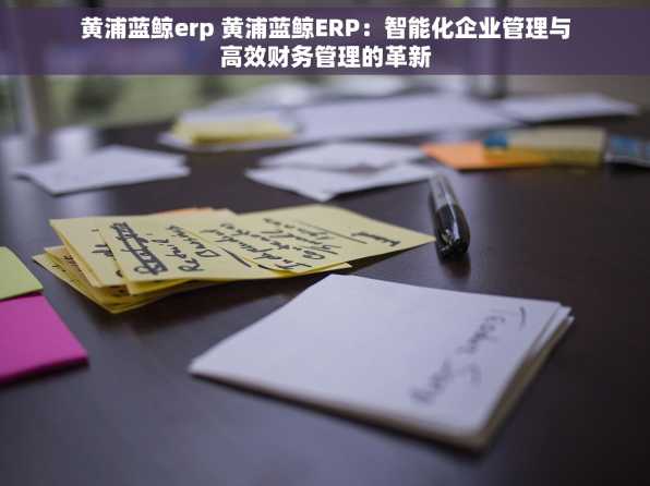 黄浦蓝鲸erp 黄浦蓝鲸ERP：智能化企业管理与高效财务管理的革新