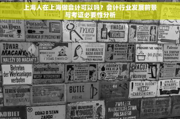 上海人在上海做会计可以吗？会计行业发展前景与考证必要性分析