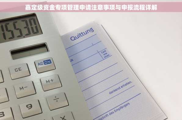嘉定级资金专项管理申请注意事项与申报流程详解