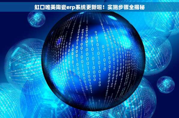 虹口唯美陶瓷erp系统更新啦！实施步骤全揭秘