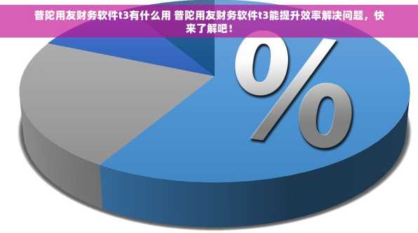 普陀用友财务软件t3有什么用 普陀用友财务软件t3能提升效率解决问题，快来了解吧！