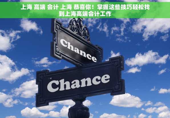 上海 高端 会计 上海 恭喜你！掌握这些技巧轻松找到上海高端会计工作